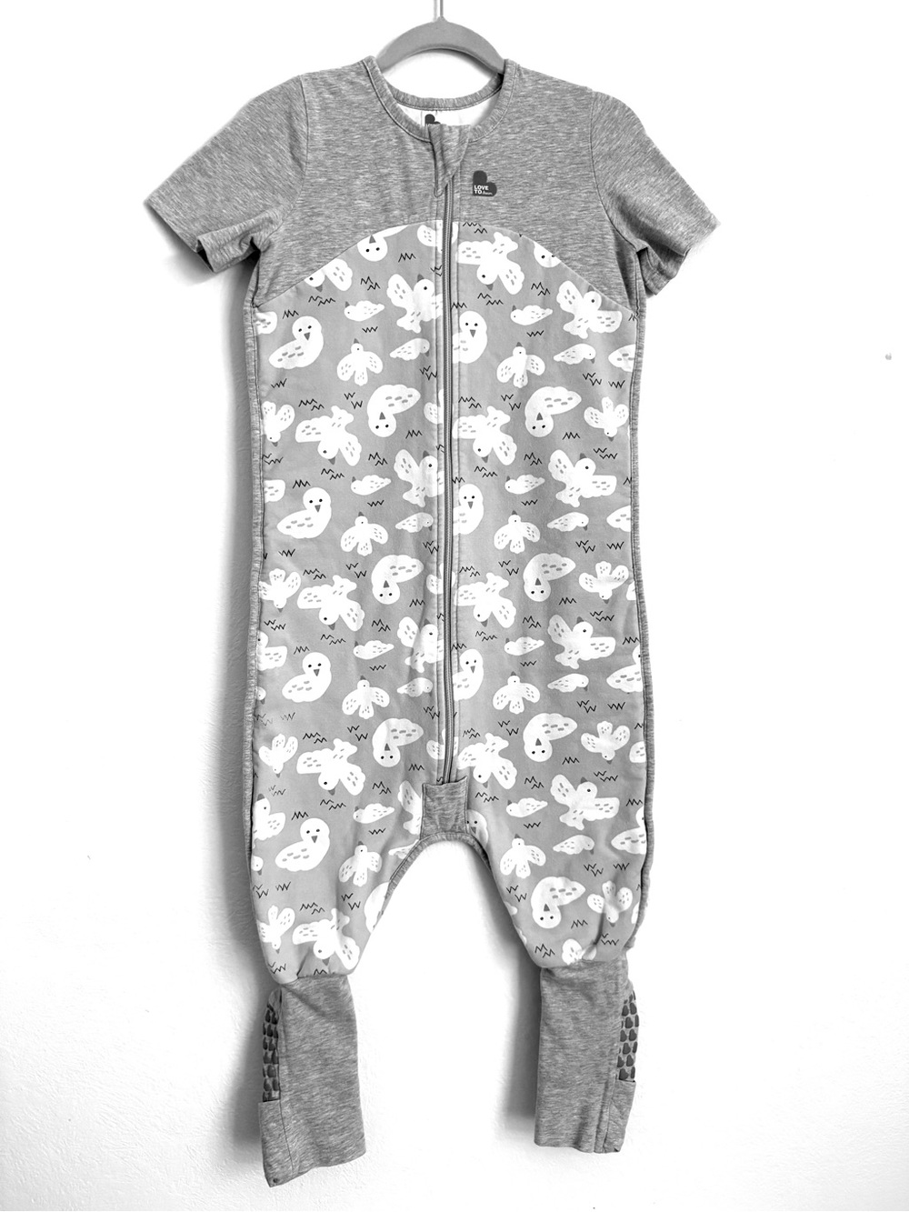 Love To Dream Kids Sleep Suit Organic Cotton Sz 3 Pajamas Sleepwear Unisex